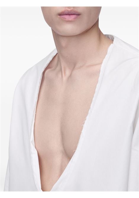 camicia con collo ripiegato uomo bianca MAISON MARGIELA | S67DT0026 S43001100